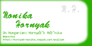 monika hornyak business card